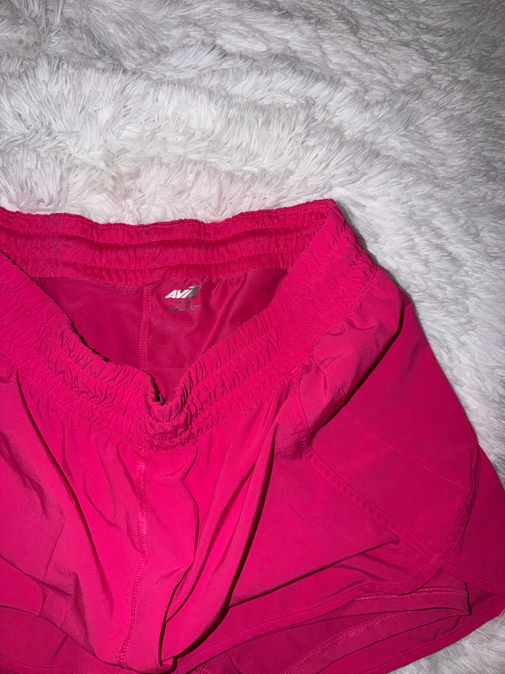 Avia Girls Hot Pink Athletic Shorts with Elastic Waist size XL